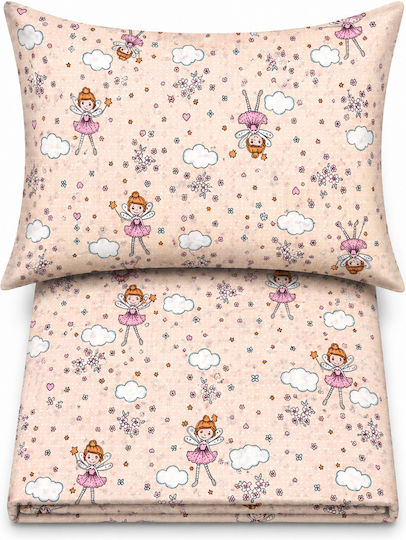 Comfort Single Cotton Sheet Set Salmon 270x165cm 2 Pieces