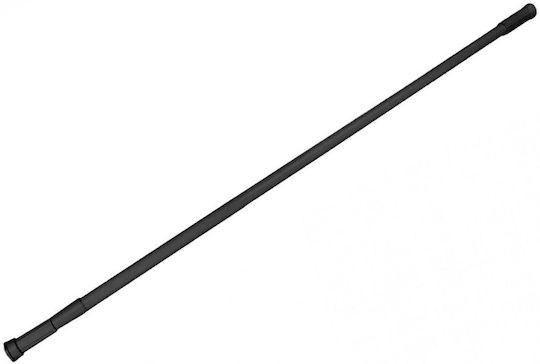 MRShome Telescopic Shower Curtain Rod Straight Black 70cm