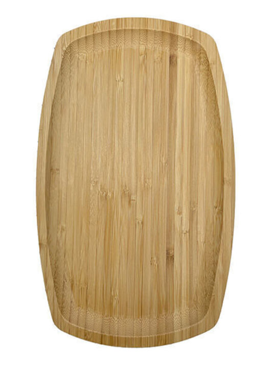 TnS Holz Oval Serviertablett 33x20cm 1Stück