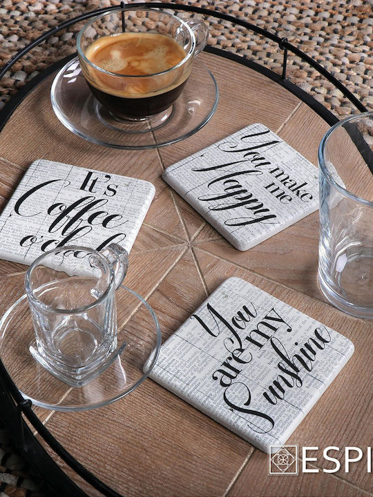 Espiel Basic Σετ Φλιτζάνια Espresso Γυάλινα Διάφανα 6τμχ