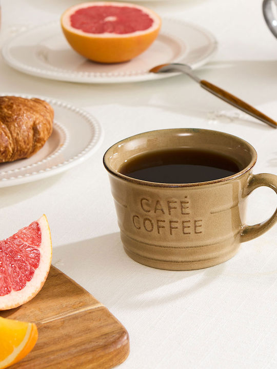 Marva Cup Coffee Ceramic Beige