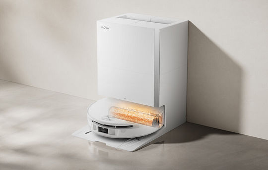 Mova S70 Pro Roller Прахосмукачка Робот с Лазерно Картографиране и Всмукателна Мощност 30000Pa Бяла