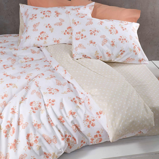 Nima Alyssa Κουβερλί Υπέρδιπλο Βαμβακερό Coral 220x240cm