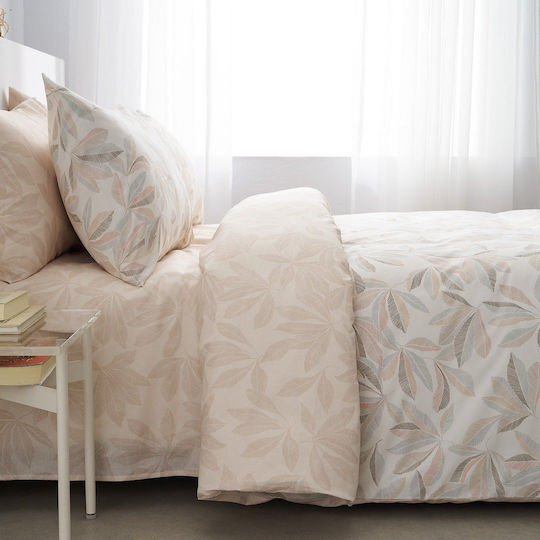 Vesta Home Κουβερλί Υπέρδιπλο Βαμβακερό Brown-pink 230x270cm