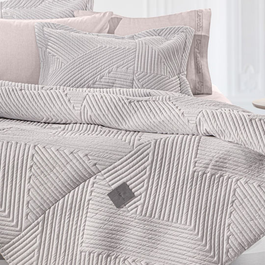 Guy Laroche Ziana Κουβερλί King Size Microfiber Tobacco 250x240cm
