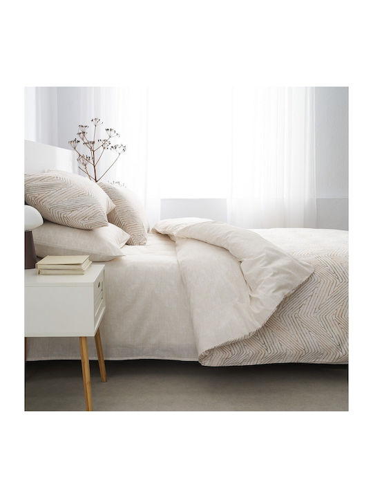 Vesta Home Κουβερλί Υπέρδιπλο Βαμβακερό Brown-beige 230x270cm