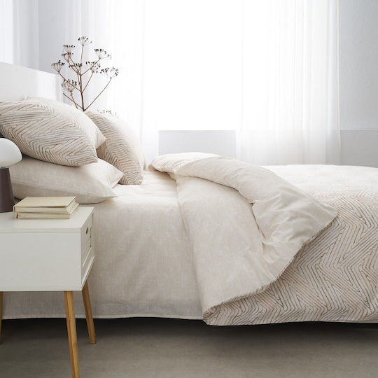 Vesta Home Κουβερλί Υπέρδιπλο Βαμβακερό Brown-beige 230x270cm
