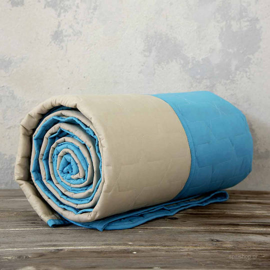 Nima Nima Tagesdecken Einzeln Petrol / Mexikanisch Beige 160x240cm