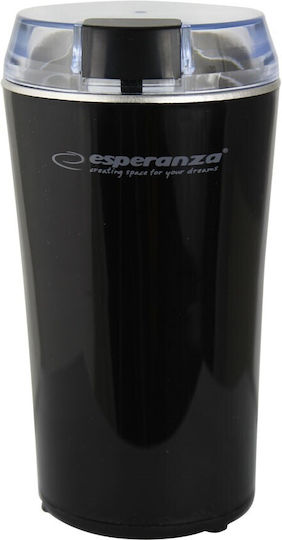 Esperanza Electric Coffee Grinder 160W for 70gr Beans Black
