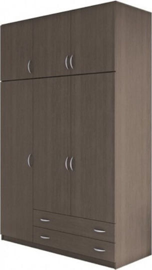 Dreifachtür Kleiderschrank RL mit Aufsatz 152x60x233cm