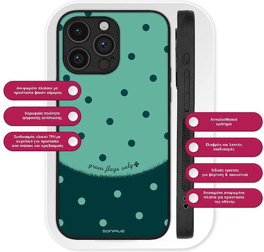 Sonique Delulu Polka Era Series Huawei Pura 70 Ultra Green Flags Mobile Phone Case