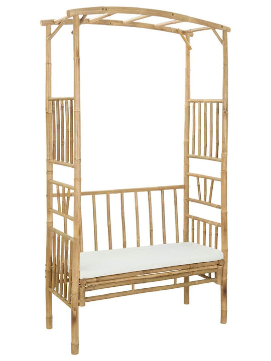 Outdoor Bamboo Bench 115x50x205cm