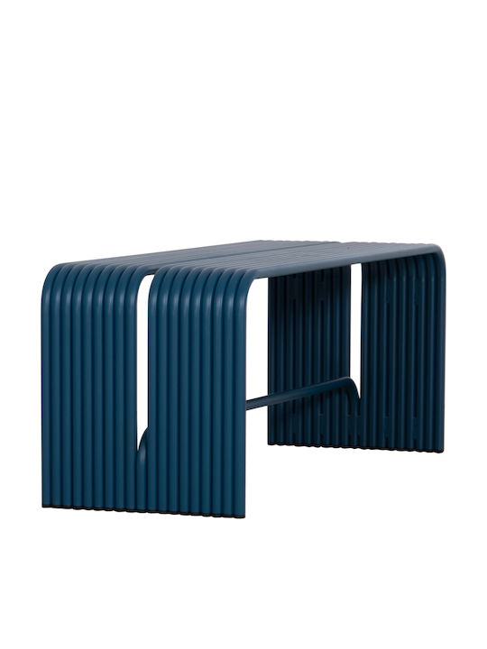 Intrepid Outdoor Bench Metallic Blue 105.5x38x42cm
