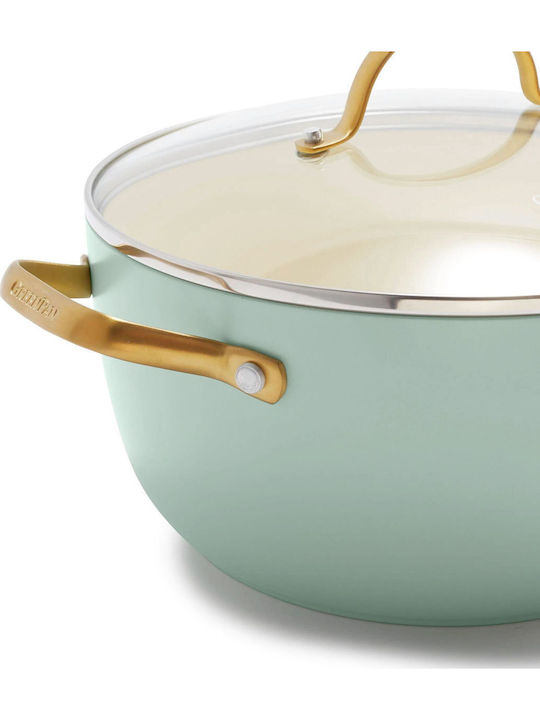 Green Pan Padova Reserve Cookware Set Made of Green Aluminum with Non-Stick Coating 6 Pieces