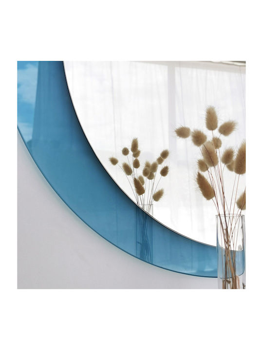SteweHome SteweHome Rund Badezimmerspiegel 65x65cm Blau