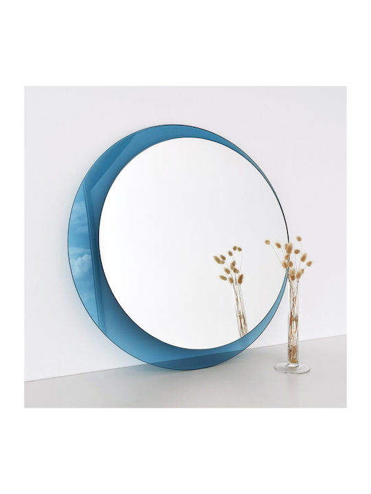 SteweHome SteweHome Rund Badezimmerspiegel 65x65cm Blau
