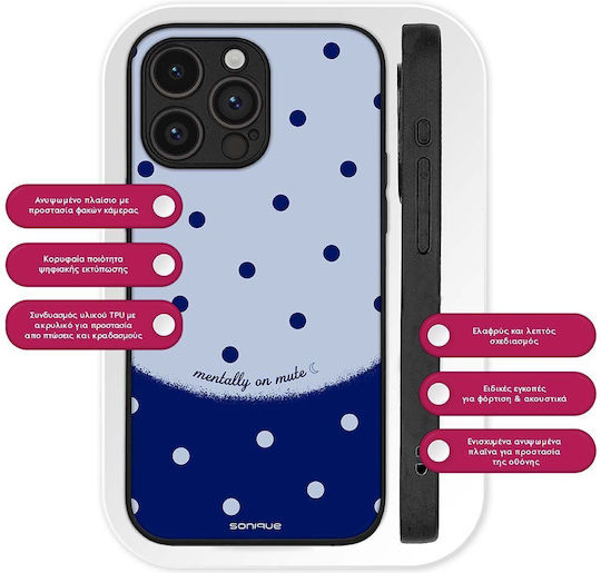 Калъф Sonique Delulu Polka Era Series Oneplus Nord Ce 5g Син Ментално