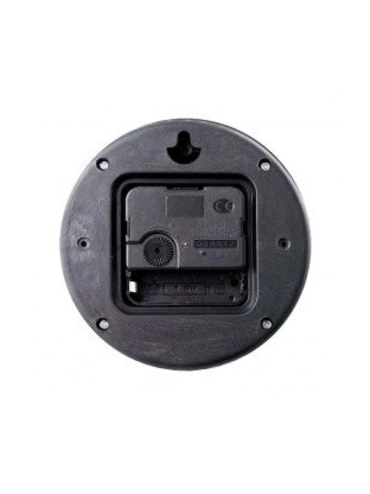 Esperanza Geneva 3D Ceas de Perete Metalic Negru Ø50cm
