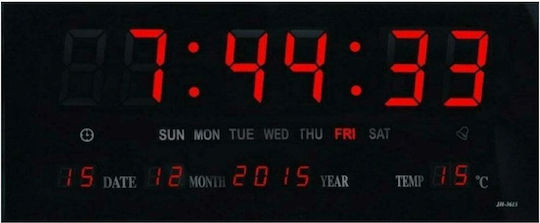 Wall Clock Digital 15.1x36.8cm