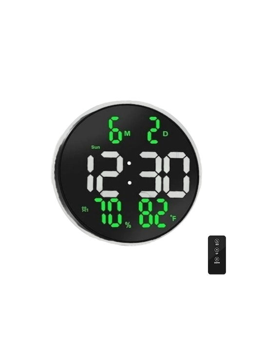 Led Стенен часовник Дигитален Бял