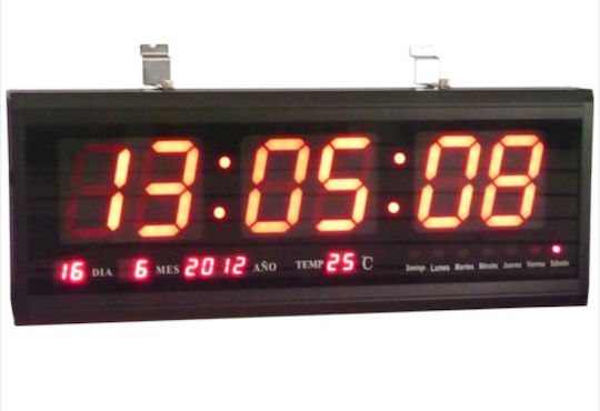 Digitale LED-Wanduhr Wecker Thermometer Kalender OEM