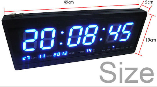 Digital LED Wall Clock Alarm Thermometer Calendar OEM Digital LED Wall Clock Alarm Thermometer Calendar OEM