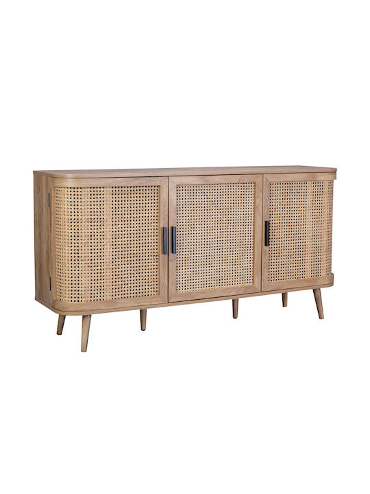 Μπουφές Monmarte Ξύλινος Φυσικό 150x39x77cm