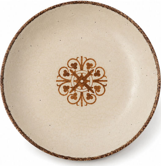 Kutahya Porselen Plate Shallow made of Porcelain White 21cm 12pcs