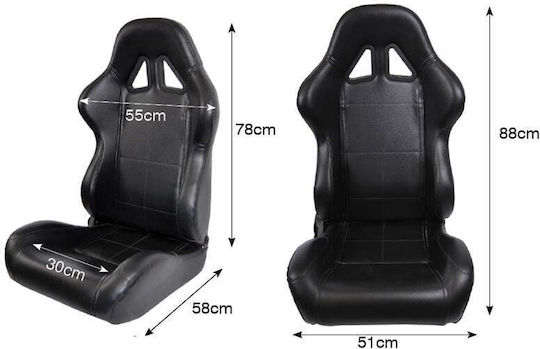 Autoline Eimer Verstellbar Schwarz