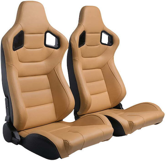 Autoline Scaun Auto Pasager Bucket Din Piele Ecologică Negru