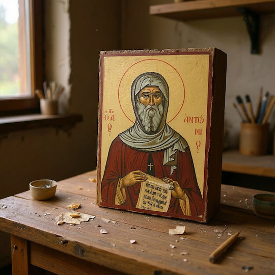 Ριζόχαρτο Decoupage A3 Άγιος Παντελεήμων Άγιος Αντώνιος Αγιογραφίες