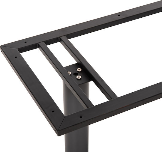 HomeMarkt Bar Table Base made of Metal Matte Grey 80x40x90cm
