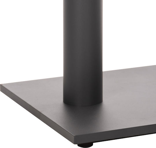 HomeMarkt Bar Table Base made of Metal Matte Grey 80x40x90cm