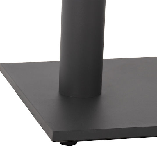 HomeMarkt Stand De Masă Metalic Tabelul Cu Reglaj Gri Mat 70x40x72cm