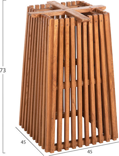 HomeMarkt Frantz Βάση Τραπεζιού Ξύλινη Τραπέζι / Γραφείο Φυσικό 60x60x75cm