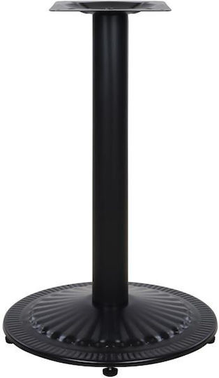 Freebox Βάση Τραπεζιού Μεταλλική Μαύρη 45x45x72cm