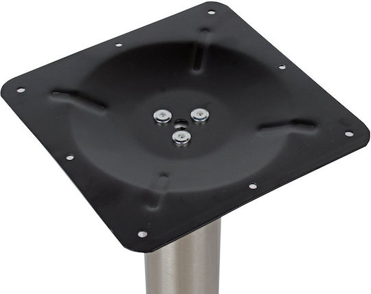 Freebox Table Stand from Inox Steel Silver 40x40x72cm