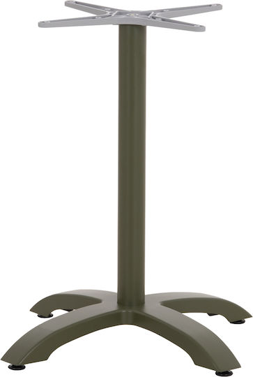 HomeMarkt Stand De Masă Din Aluminiu Pentru Tabel Cu Reglaj Verde 66x66x72cm
