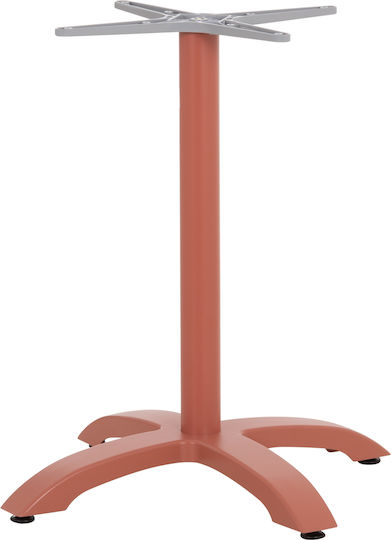 HomeMarkt Bază de Masă din Aluminiu cu Reglaj Teracotă 66x66x72cm