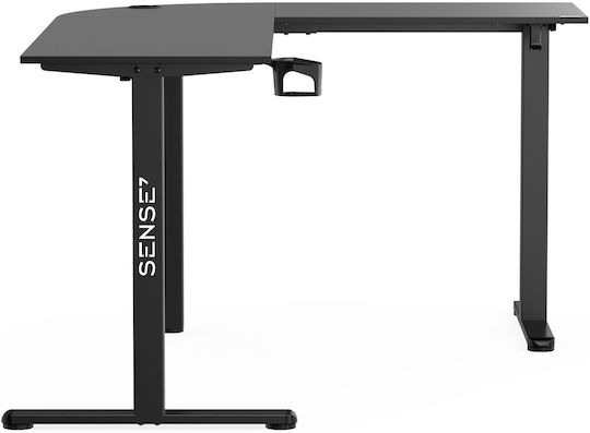 Birou de jocuri Rong din lemn Negru 180x150x70cm