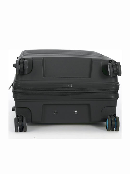 Dielle Medium Suitcase Hard Black Height 66cm