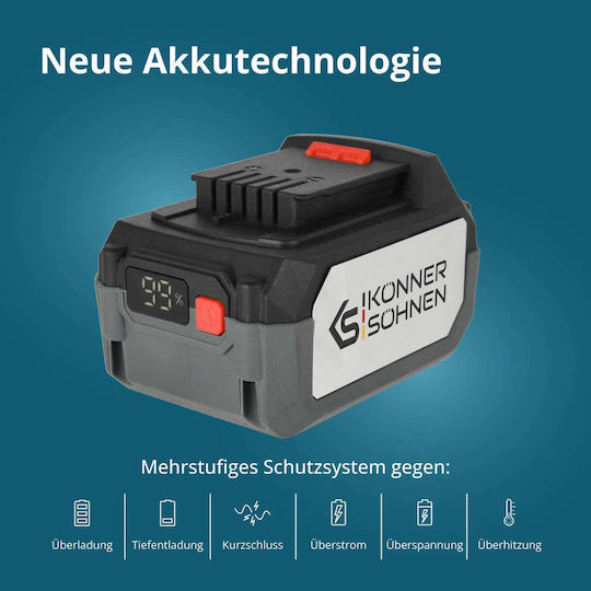 Könner & Söhnen Lithium Tool Battery 20V with 4Ah Capacity
