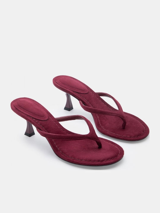 Sandale Elegante Damă Burgundy