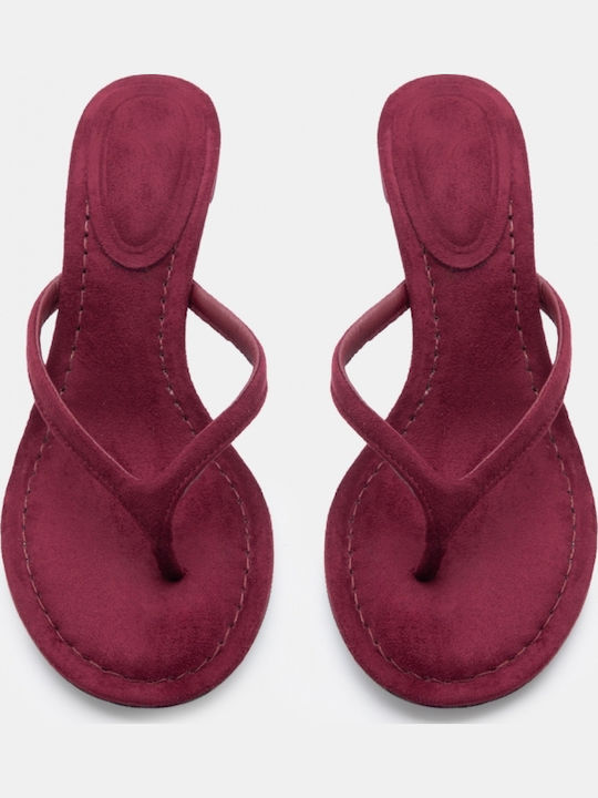 Sandale Elegante Damă Burgundy