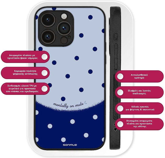 Калъф Sonique Delulu Polka Era Series Honor Magic7 Pro 5g Син Mentally