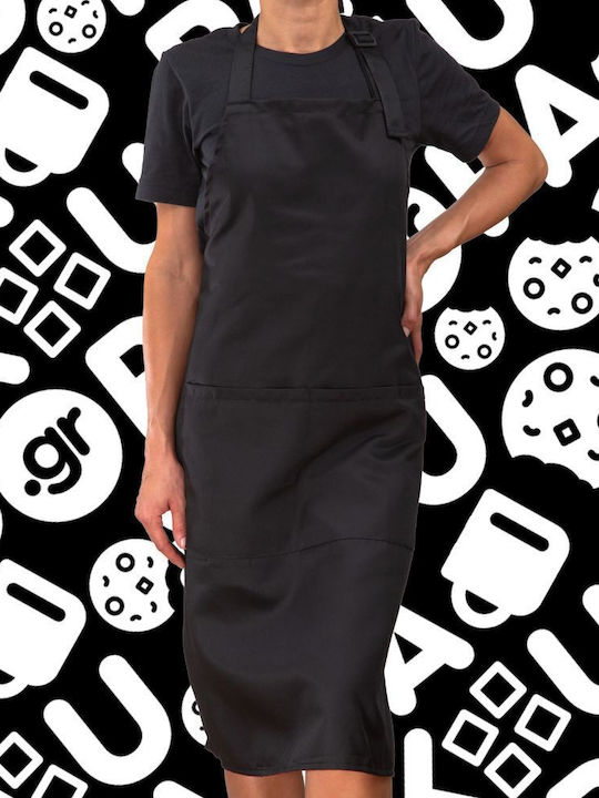 Koupakoupa Vice City Leonida Kitchen Apron Black 22x40cm