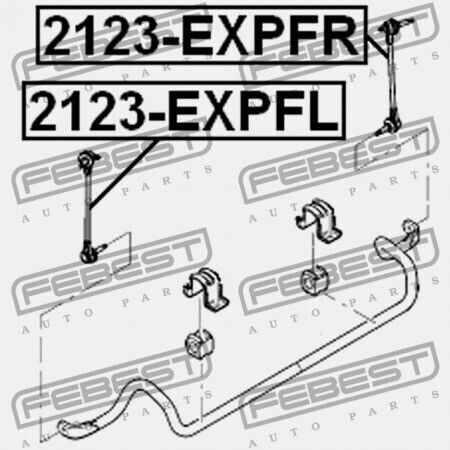 Febest Linker Vorderachse Stabilisator Für Ford Explorer Bumper 2011-2013 Bb5z-5k483-a