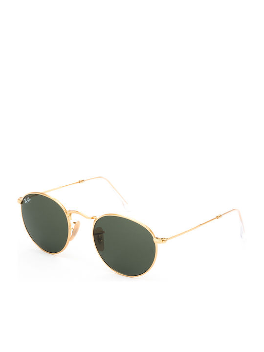Ray Ban Унисекс Слънчеви Очила с Златен Метален Рамка и Зелени Стъкла