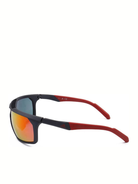 adidas Men's Sunglasses with Gray Plastic Frame SP0030 02L