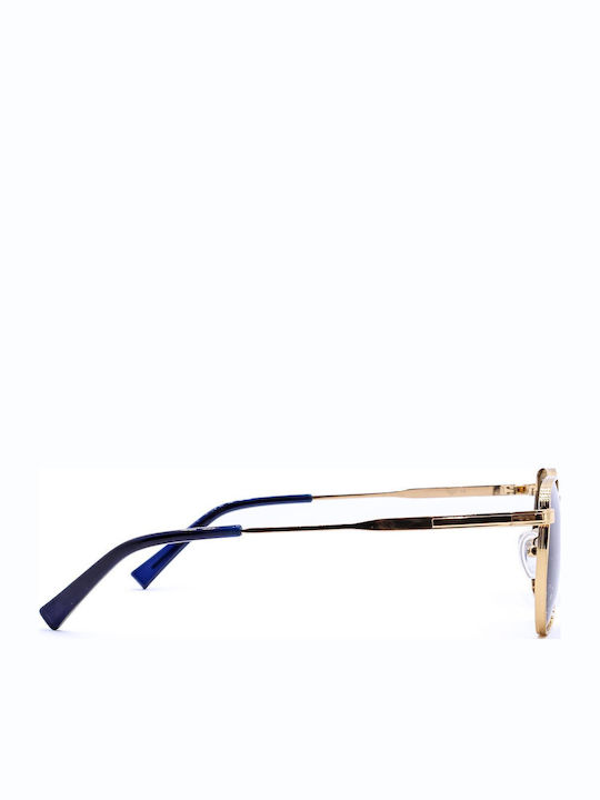 OJO Sunglasses Unisex Γυαλιά Ηλίου με Ασημί Μεταλλικό Σκελετό και Polarized Φακό 53OMN53094